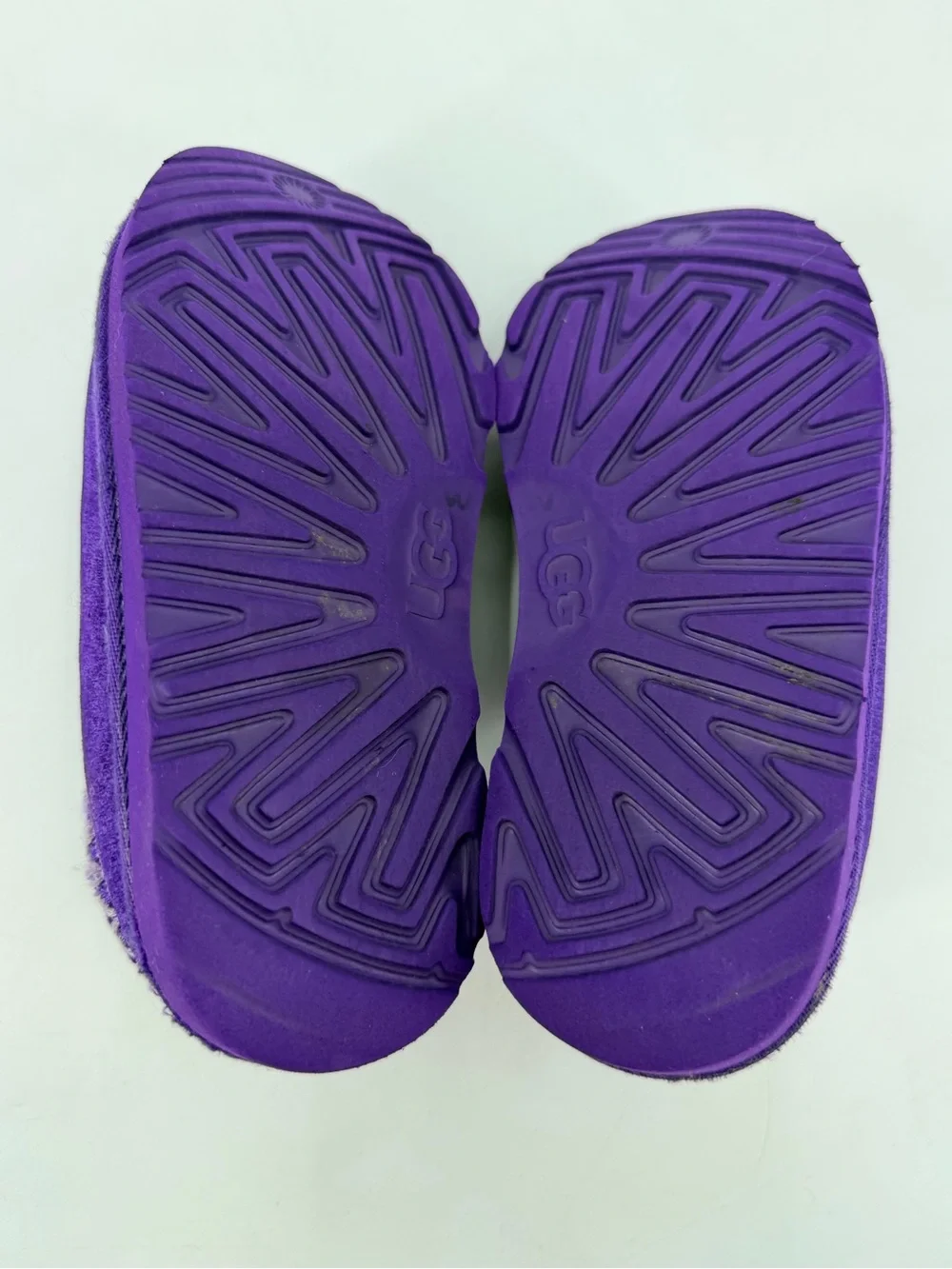 Ugg Kids Purple Slip On Slippers Shoes Girls 13